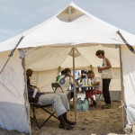 Mission de Médecins du Monde à Calais le 29 juin 2015