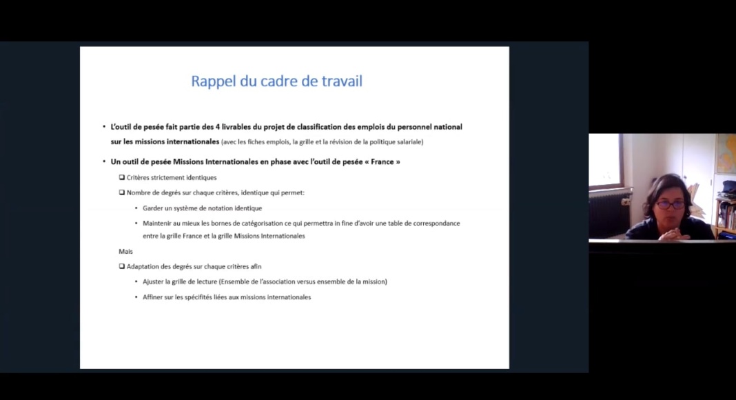 Classification des emplois du personnel national // News Occupations classifications for national staf