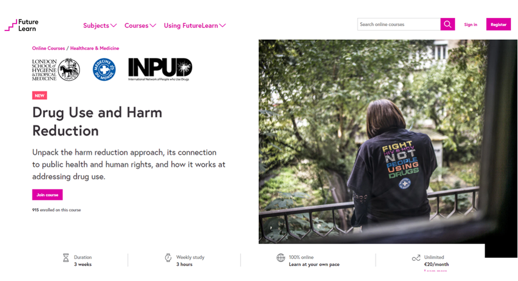 Massive Open Online Course (MOOC) Réduction des Risques (RdR) // Massive Open Online Course (MOOC) Harm Reduction