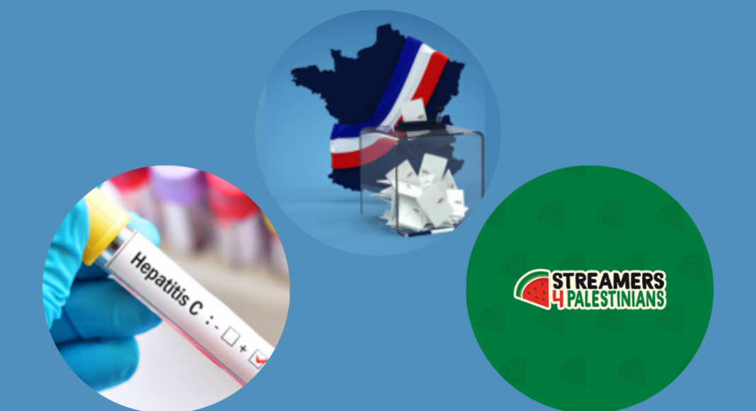 Elections législatives en France : Mobilisation MdM – Un an plus tard : CUTTS – Streamers 4 Palestinians