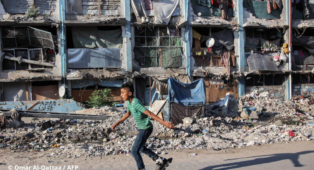 Journal d’une Gazaouie « De nombreuses personnes sont enfermées dans un cycle infini de terreur et d’anxiété » Dans le camp de déplacés de Jabalia, dans le nord de la bande de Gaza, le 8 septembre. (Omar Al-Qattaa/AFP)