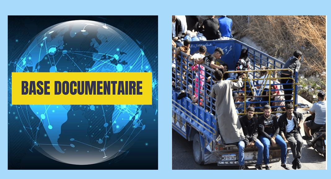 Base de données documentaire de la direction Santé Plaidoyer – Situation & Réponse Urgences de MdM au Liban