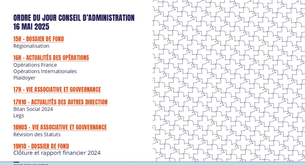 Conseil d’Administration MdM France du 16 mai 2025
