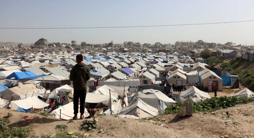 Journal de bord de Nour, notre psychologue à Gaza : «Comment abandonner des personnes au moment où elles en ont le plus besoin ?» Ici un quartier de la ville de Gaza, le 16 février par Majdi Fathi AFP